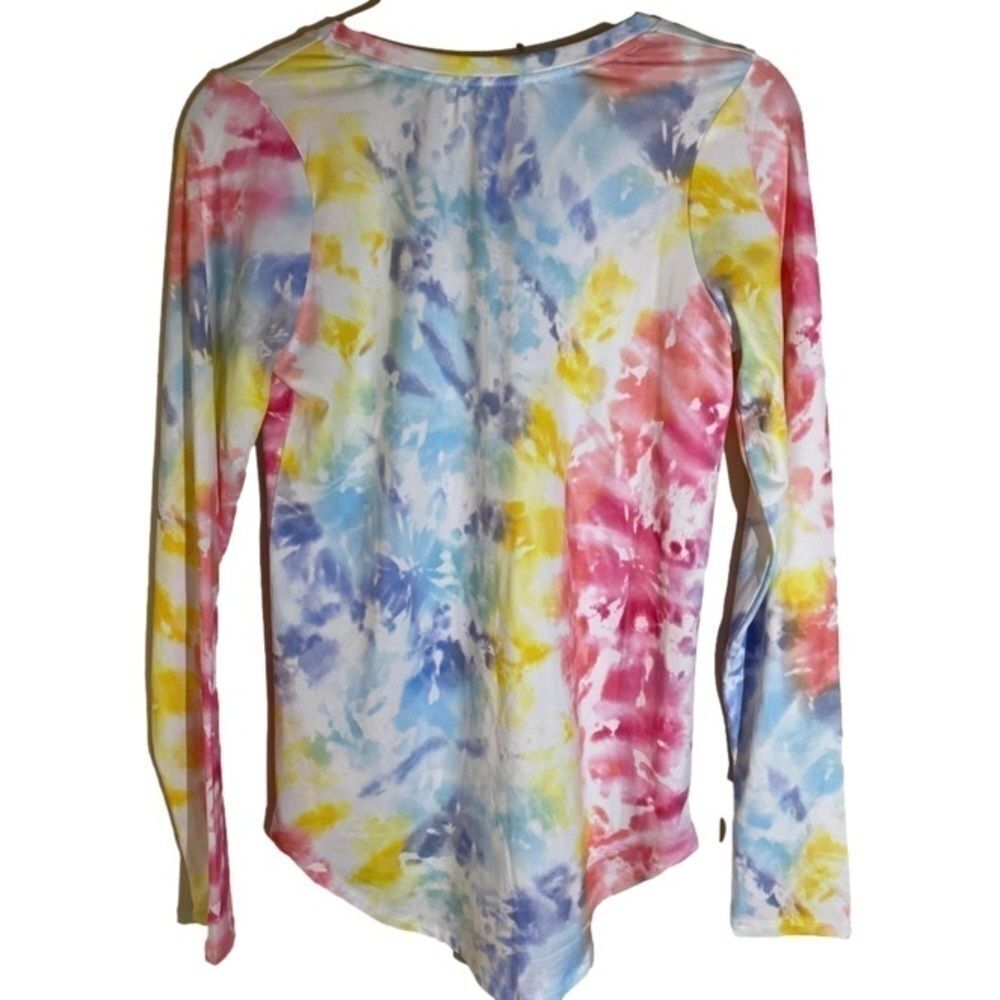 Poof Juniors Tie Dye Long Sleeve Top NWT - Picture 3 of 7